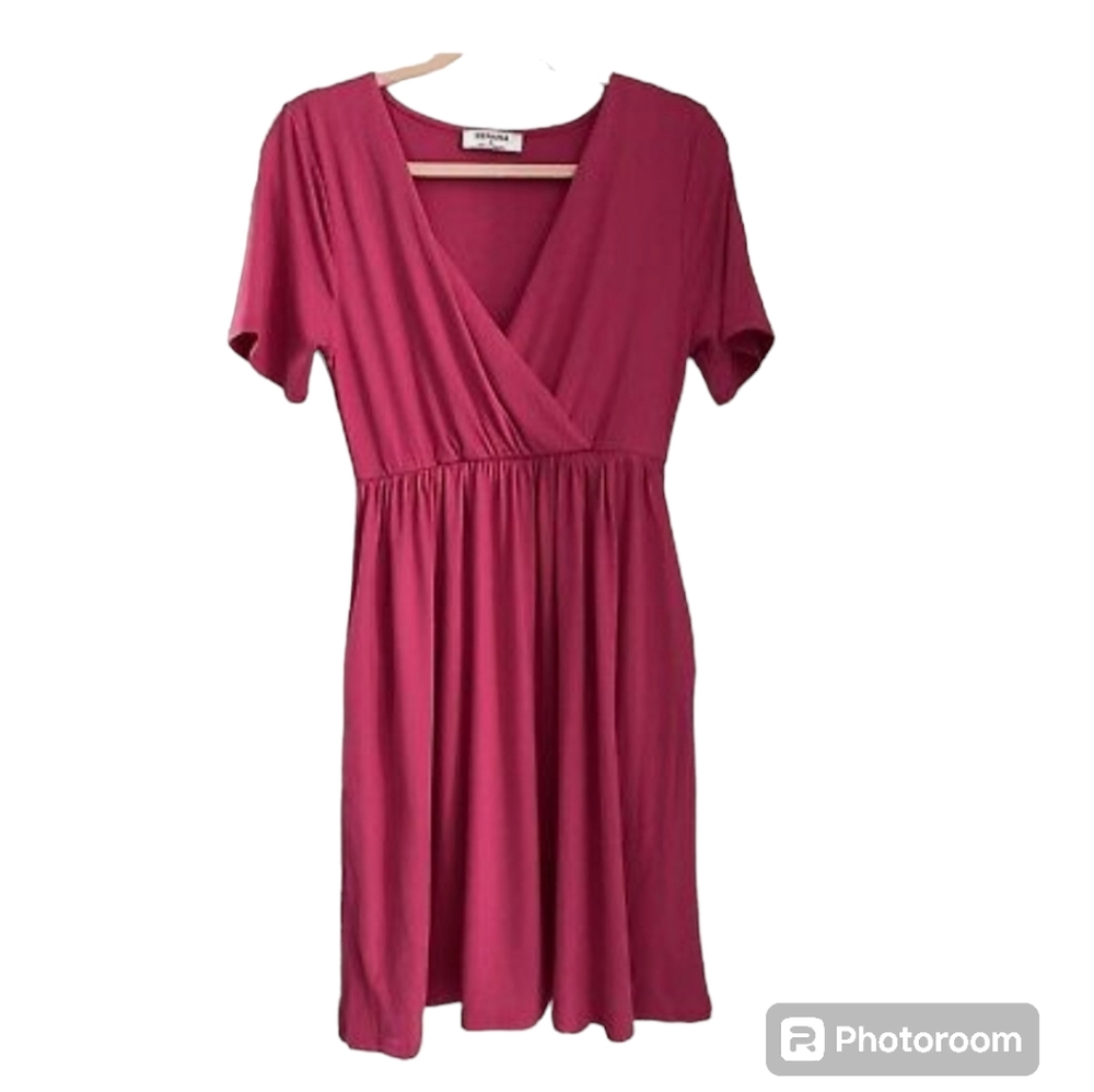 Pinky dress with pockets